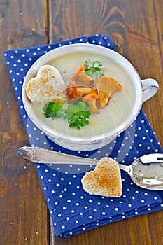 Creamy mushroom soup