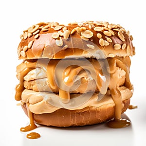 Creamy Peanut Butter Caramel Hamburger: A Delicious Twist On A Classic