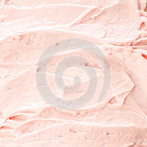 Creamy pink berry ice cream background photo