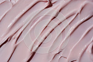 Creamy pink texture, body or face care concept