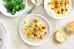 Creamy potato soup