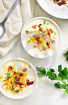 Creamy potato soup