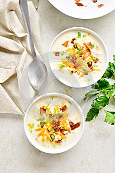 Creamy potato soup