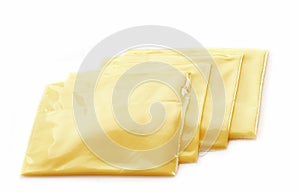 Creamy processed cheese slices