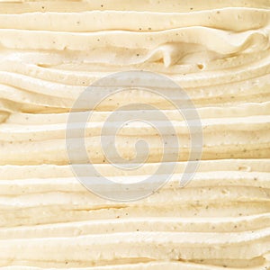 Creamy rich vanilla Italian ice cream dessert