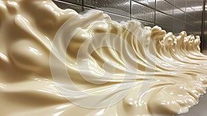 Creamy, sculpted waves of whipped topping