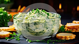 creamy spinach artichoke dip