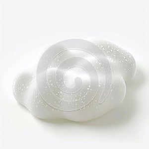 Creamy White Foam Texture with Water Droplets photo
