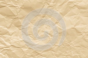 Creased brown paper texture background