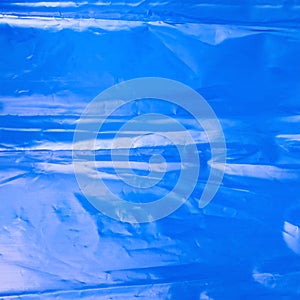 Creased plastic polyethylene film