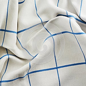 Creased tablecloth cloth