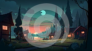 Create 2d Animation Background Inspired By Nick Bear