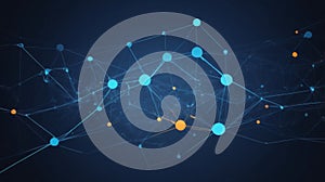 Create an abstract background featuring a network of interconnected digital grids