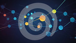 Create an abstract background featuring a network of interconnected digital grids