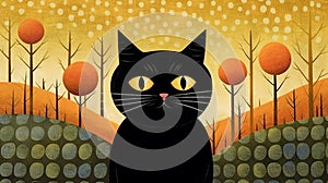 Create Art In Lowell Herrero Cat Style photo