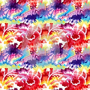 Create beautiful art value with seamless patterns, tie-dyed fabric, bartique. Ai generated.