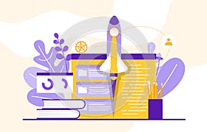 Create Build Website Design Web Page Project Development Illustration