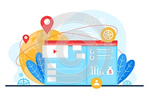 Create Build Website Design Web Page Project Development Illustration