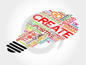 Create bulb word cloud