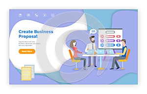 Create Business Proposal, Website with Text Info