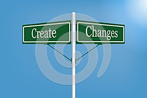 Create changes sign element vector