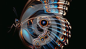 a close up of a butterfly wing background