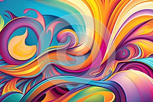 Hermoso vistoso abstracto variedad de colores a formas 