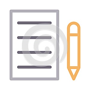 Create colour line vector icon