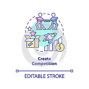 Create competition concept icon