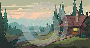 Create 2d Animation Background Inspired By Nick Bear
