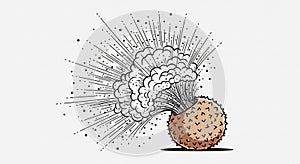 Create a dynamic sense of movement against a plain background emphasizing