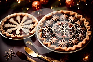 Create Festive Pies with Beautifully Detailed Pie Molds.AI Generated