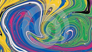 Create flowing fluid forms reminiscent of marbled or fluid art