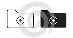 Create folder vecor icon set