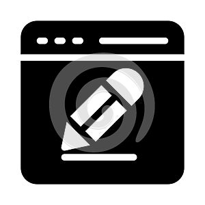 Create glyph flat vector icon