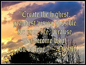 Create the Highest Grandest Vision Possible photo