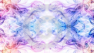 colorful smoke patterns blending and intertwining background