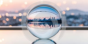 create an image of a still life featuring a clear crys ai generated