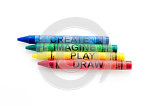 Create Imagine Play Draw Crayons