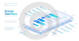 Create interface white banner
