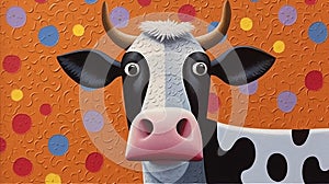 Create Lowell Herrero Cow-inspired Artwork photo