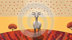 Create Lowell Herrero Goat Style Art photo