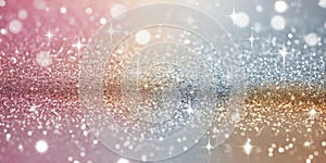 create a multicolored soft pink silver and gold vibran ai generated