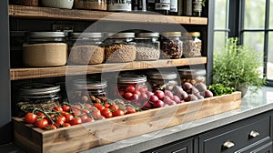 Create a oneofakind kitchen pantry with custom builtin shelving perfect for maximizing storage and keeping your photo