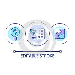 Create strategy loop concept icon