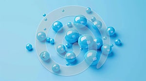 Create stunning 3D blue text effects with this editable miracle text effect. Elevate your designs easily