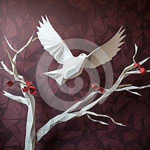 Create A Stunning Dove Paper Craft With Polygon Design