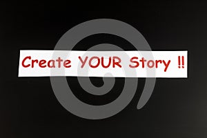 Create success story tell motivation idea write inspiration personal message