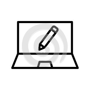 Create thin line vector icon