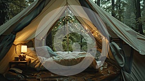 Create treasured memories as you snuggle up with your loved ones in a cozy tent and watch the rain gently patter against